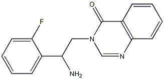 3-[2-amino-2-(2-fluorophenyl)ethyl]-3,4-dihydroquinazolin-4-one