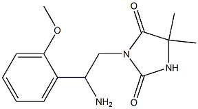 3-[2-amino-2-(2-methoxyphenyl)ethyl]-5,5-dimethylimidazolidine-2,4-dione