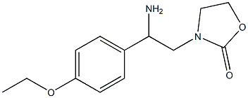 3-[2-amino-2-(4-ethoxyphenyl)ethyl]-1,3-oxazolidin-2-one Structure