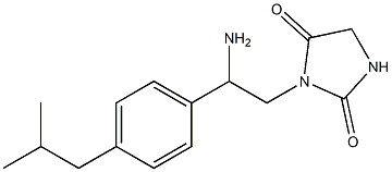 3-[2-amino-2-(4-isobutylphenyl)ethyl]imidazolidine-2,4-dione|