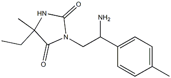 3-[2-amino-2-(4-methylphenyl)ethyl]-5-ethyl-5-methylimidazolidine-2,4-dione