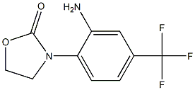 3-[2-amino-4-(trifluoromethyl)phenyl]-1,3-oxazolidin-2-one,,结构式