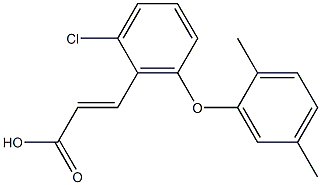 3-[2-chloro-6-(2,5-dimethylphenoxy)phenyl]prop-2-enoic acid
