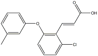 3-[2-chloro-6-(3-methylphenoxy)phenyl]prop-2-enoic acid