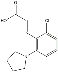 3-[2-chloro-6-(pyrrolidin-1-yl)phenyl]prop-2-enoic acid