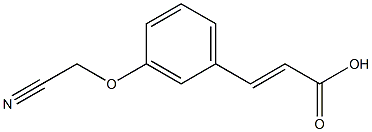 3-[3-(cyanomethoxy)phenyl]prop-2-enoic acid