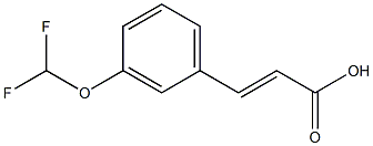3-[3-(difluoromethoxy)phenyl]prop-2-enoic acid Struktur