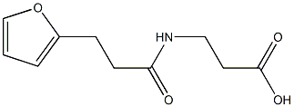 3-[3-(furan-2-yl)propanamido]propanoic acid Struktur