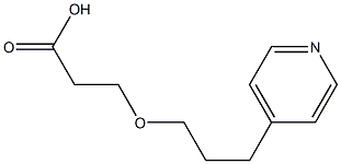 3-[3-(pyridin-4-yl)propoxy]propanoic acid 化学構造式