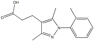  3-[3,5-dimethyl-1-(2-methylphenyl)-1H-pyrazol-4-yl]propanoic acid