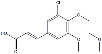 3-[3-chloro-5-methoxy-4-(2-methoxyethoxy)phenyl]prop-2-enoic acid