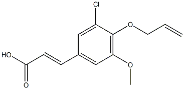 3-[3-chloro-5-methoxy-4-(prop-2-en-1-yloxy)phenyl]prop-2-enoic acid