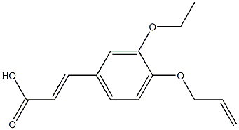 3-[3-ethoxy-4-(prop-2-en-1-yloxy)phenyl]prop-2-enoic acid Structure