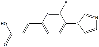 3-[3-fluoro-4-(1H-imidazol-1-yl)phenyl]prop-2-enoic acid Structure
