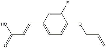 3-[3-fluoro-4-(prop-2-en-1-yloxy)phenyl]prop-2-enoic acid 结构式