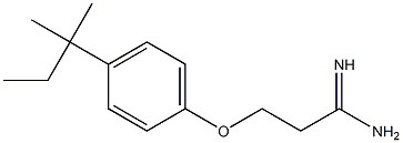 3-[4-(1,1-dimethylpropyl)phenoxy]propanimidamide Struktur