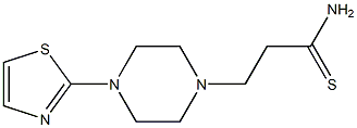 3-[4-(1,3-thiazol-2-yl)piperazin-1-yl]propanethioamide Structure