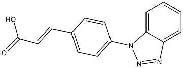 3-[4-(1H-1,2,3-benzotriazol-1-yl)phenyl]prop-2-enoic acid 结构式