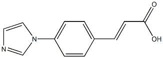 3-[4-(1H-imidazol-1-yl)phenyl]prop-2-enoic acid Struktur