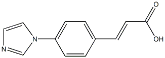 3-[4-(1H-imidazol-1-yl)phenyl]prop-2-enoic acid,,结构式