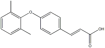 3-[4-(2,6-dimethylphenoxy)phenyl]prop-2-enoic acid 化学構造式