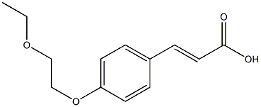 3-[4-(2-ethoxyethoxy)phenyl]prop-2-enoic acid Structure