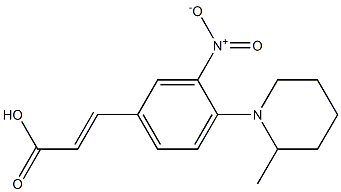 3-[4-(2-methylpiperidin-1-yl)-3-nitrophenyl]prop-2-enoic acid|