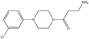 3-[4-(3-chlorophenyl)piperazin-1-yl]-3-oxopropan-1-amine