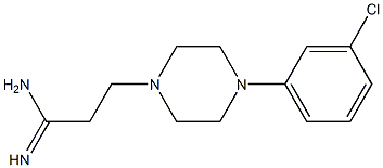 3-[4-(3-chlorophenyl)piperazin-1-yl]propanimidamide Structure