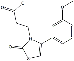 3-[4-(3-methoxyphenyl)-2-oxo-1,3-thiazol-3(2H)-yl]propanoic acid Structure