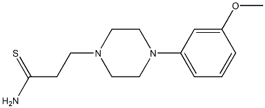 3-[4-(3-methoxyphenyl)piperazin-1-yl]propanethioamide Structure