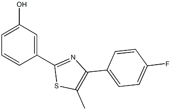  3-[4-(4-fluorophenyl)-5-methyl-1,3-thiazol-2-yl]phenol