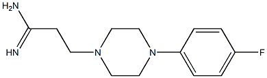 3-[4-(4-fluorophenyl)piperazin-1-yl]propanimidamide 结构式