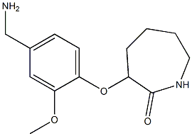 3-[4-(aminomethyl)-2-methoxyphenoxy]azepan-2-one Structure