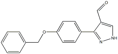 3-[4-(benzyloxy)phenyl]-1H-pyrazole-4-carbaldehyde Structure