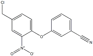 3-[4-(chloromethyl)-2-nitrophenoxy]benzonitrile