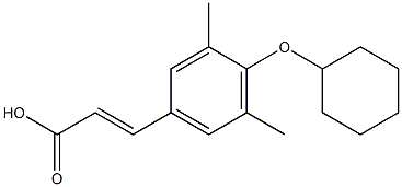 3-[4-(cyclohexyloxy)-3,5-dimethylphenyl]prop-2-enoic acid