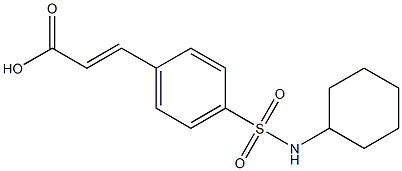  3-[4-(cyclohexylsulfamoyl)phenyl]prop-2-enoic acid