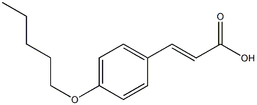 3-[4-(pentyloxy)phenyl]prop-2-enoic acid 结构式