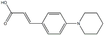 3-[4-(piperidin-1-yl)phenyl]prop-2-enoic acid 结构式