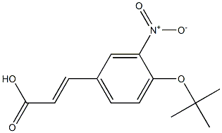 3-[4-(tert-butoxy)-3-nitrophenyl]prop-2-enoic acid 化学構造式