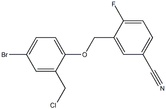 3-[4-bromo-2-(chloromethyl)phenoxymethyl]-4-fluorobenzonitrile