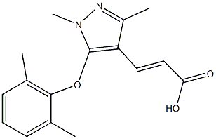  3-[5-(2,6-dimethylphenoxy)-1,3-dimethyl-1H-pyrazol-4-yl]prop-2-enoic acid