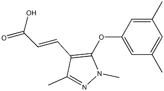 3-[5-(3,5-dimethylphenoxy)-1,3-dimethyl-1H-pyrazol-4-yl]prop-2-enoic acid