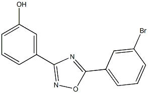 3-[5-(3-bromophenyl)-1,2,4-oxadiazol-3-yl]phenol Structure