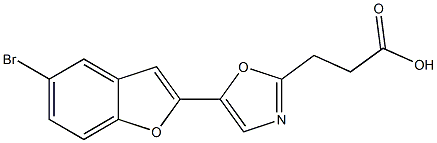 3-[5-(5-bromo-1-benzofuran-2-yl)-1,3-oxazol-2-yl]propanoic acid|