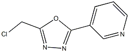 3-[5-(chloromethyl)-1,3,4-oxadiazol-2-yl]pyridine 化学構造式
