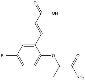 3-[5-bromo-2-(1-carbamoylethoxy)phenyl]prop-2-enoic acid