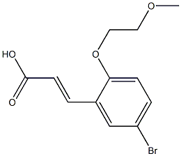 3-[5-bromo-2-(2-methoxyethoxy)phenyl]prop-2-enoic acid