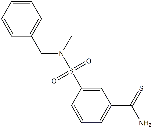 3-[benzyl(methyl)sulfamoyl]benzene-1-carbothioamide Structure